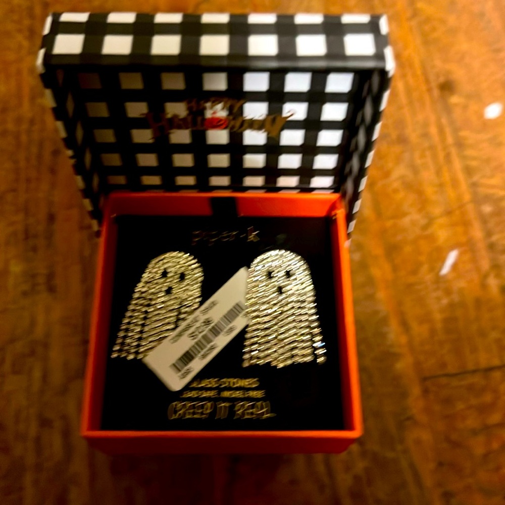 Ghost pierced earrings